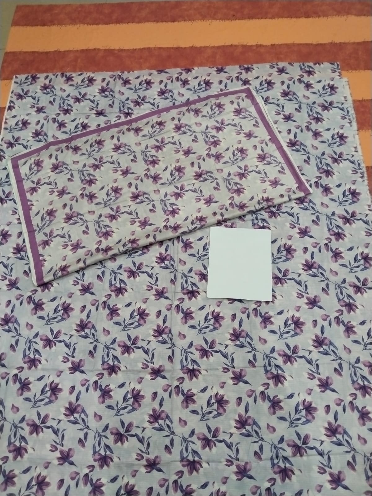 Nishat 3PC cotton linen Mix Printed