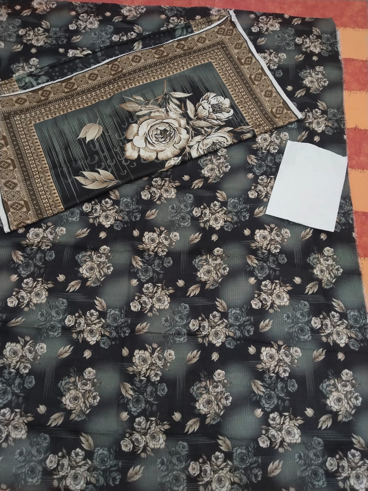 Sapphire 3PC Cotton Linen Mix Printed